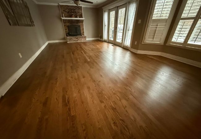 After Kitchen Living Room Hardwood Floor Replacement