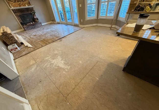 After Kitchen Living Room Hardwood Floor Replacement