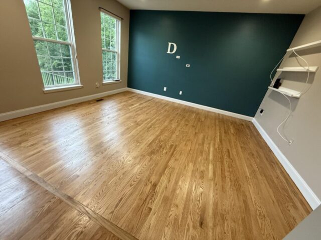 Carpet Removal and Hardwood Installation - After